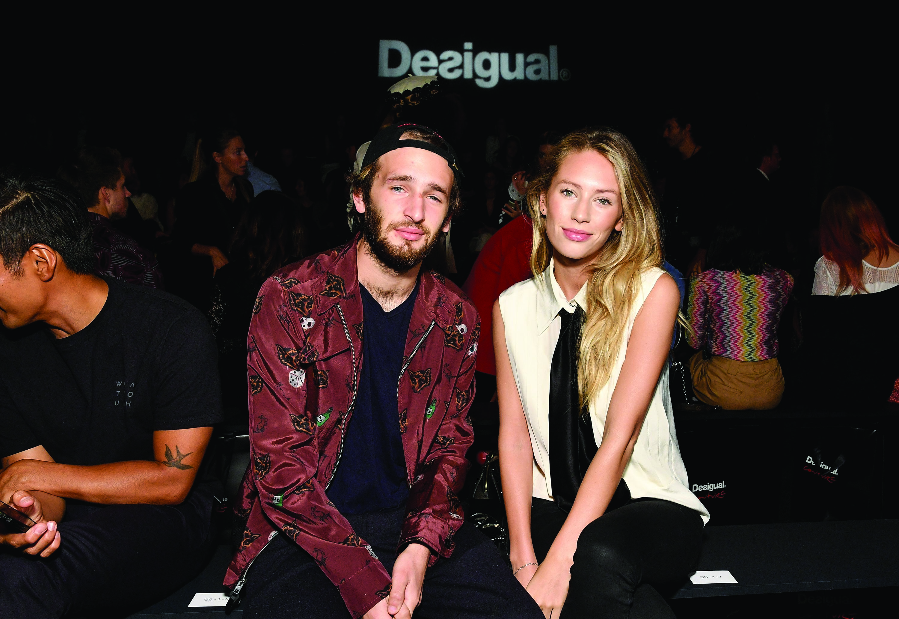 Desigual SS18 Front row Hopper Penn and Dylan Penn 