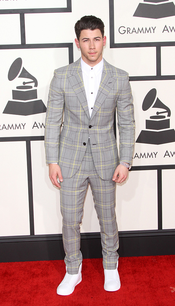 Nick Jones at 2015 Grammys