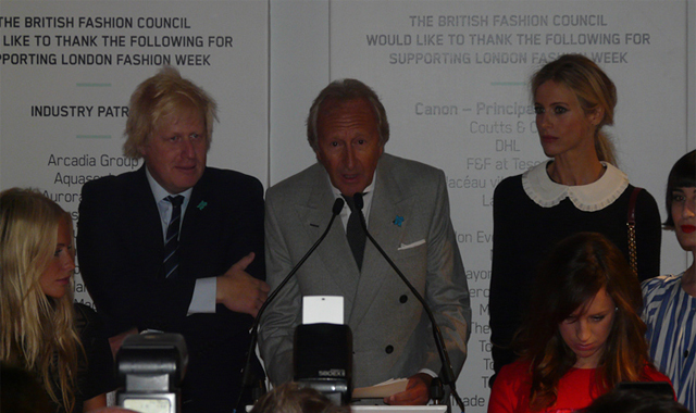 Boris Mayor Of London at London Fashion Week