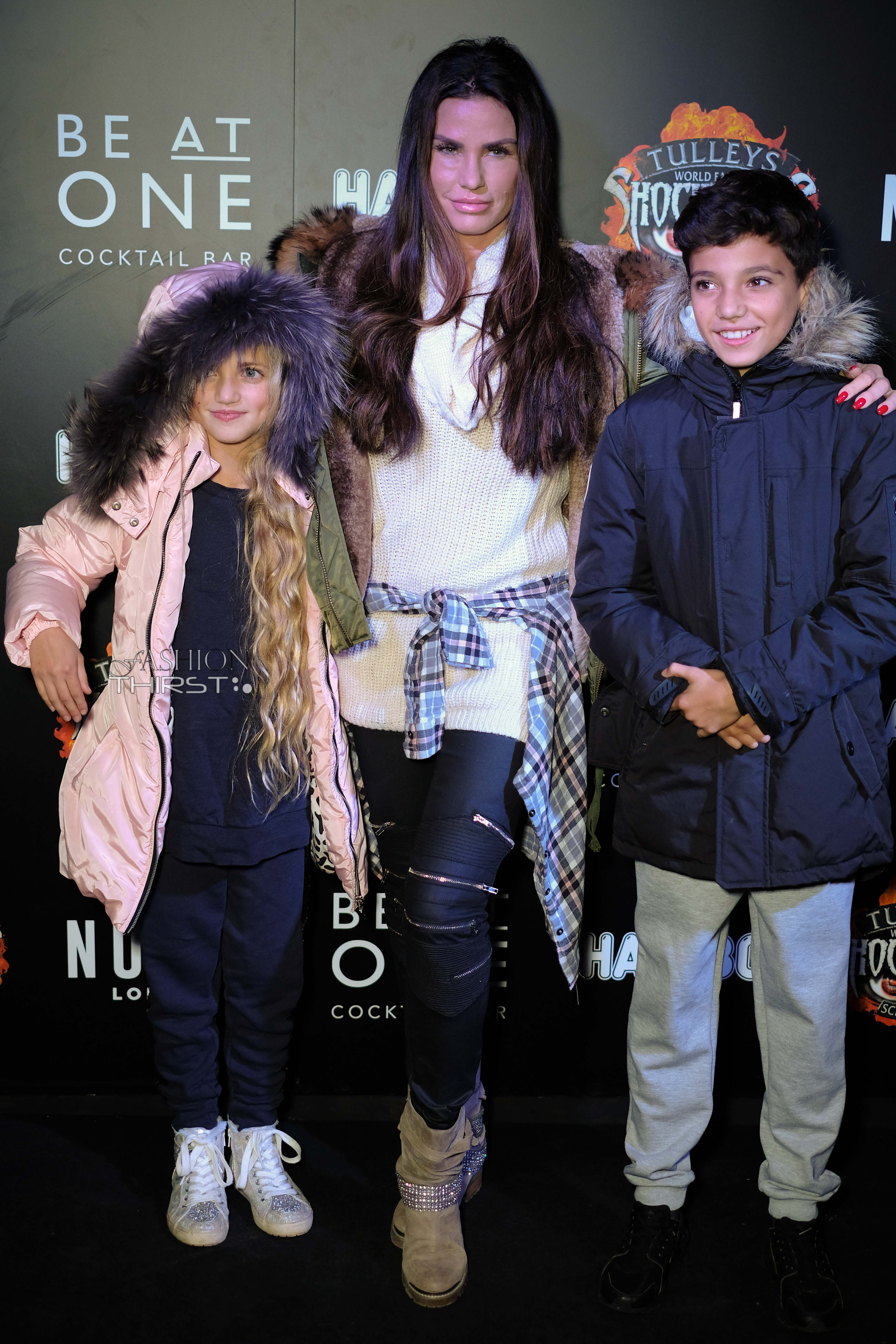 Katie Price and family at Shoctober