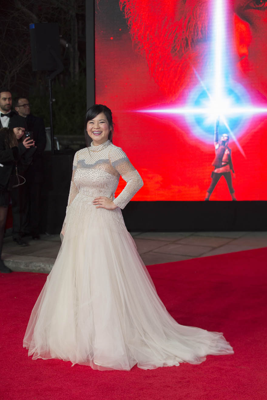 Kelly Marie at the Star Wars Last Jedi European Premier 